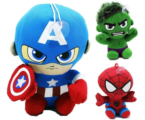 Juguetes de peluche de superhéroes de Marvel para niños, muñecos de peluche  suaves de los vengadores, Superman, Capitán América, Iron Man, Batman,  Superman, regalos para niños, 27cm